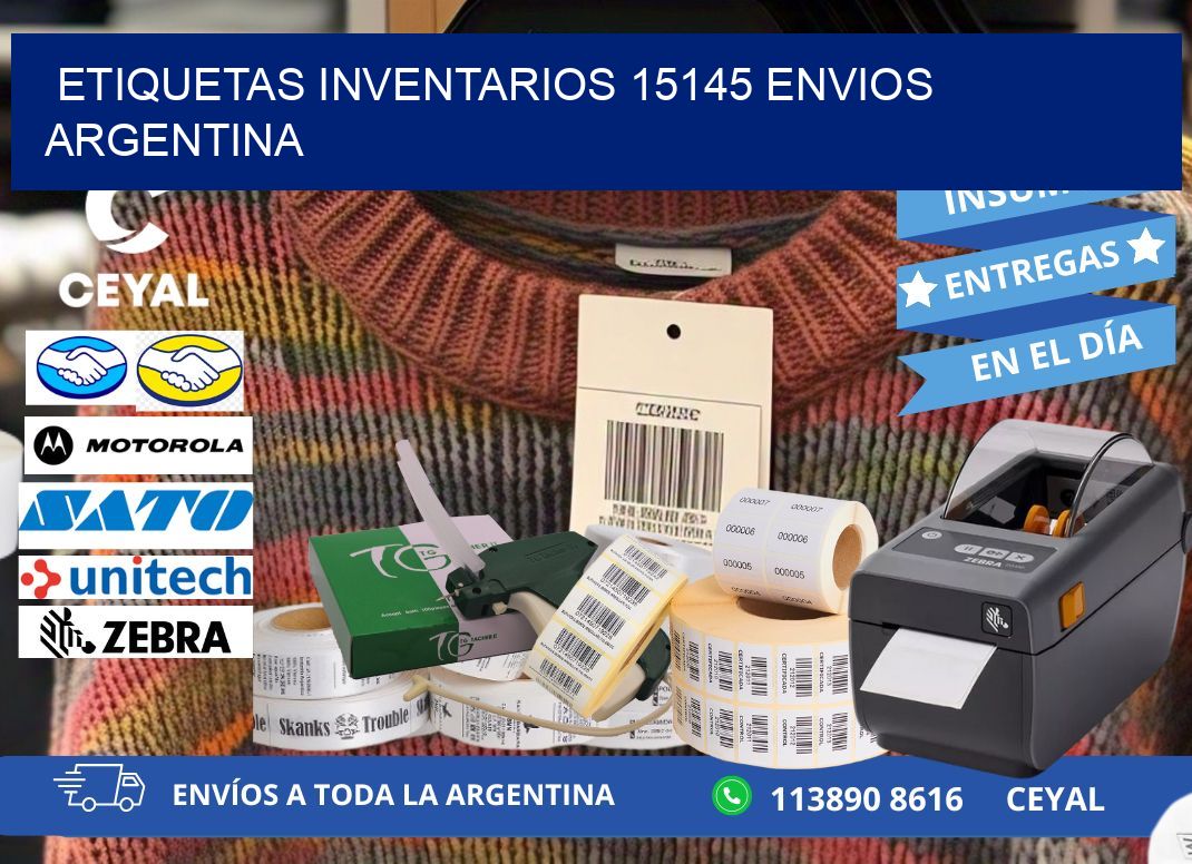etiquetas inventarios 15145 ENVIOS ARGENTINA