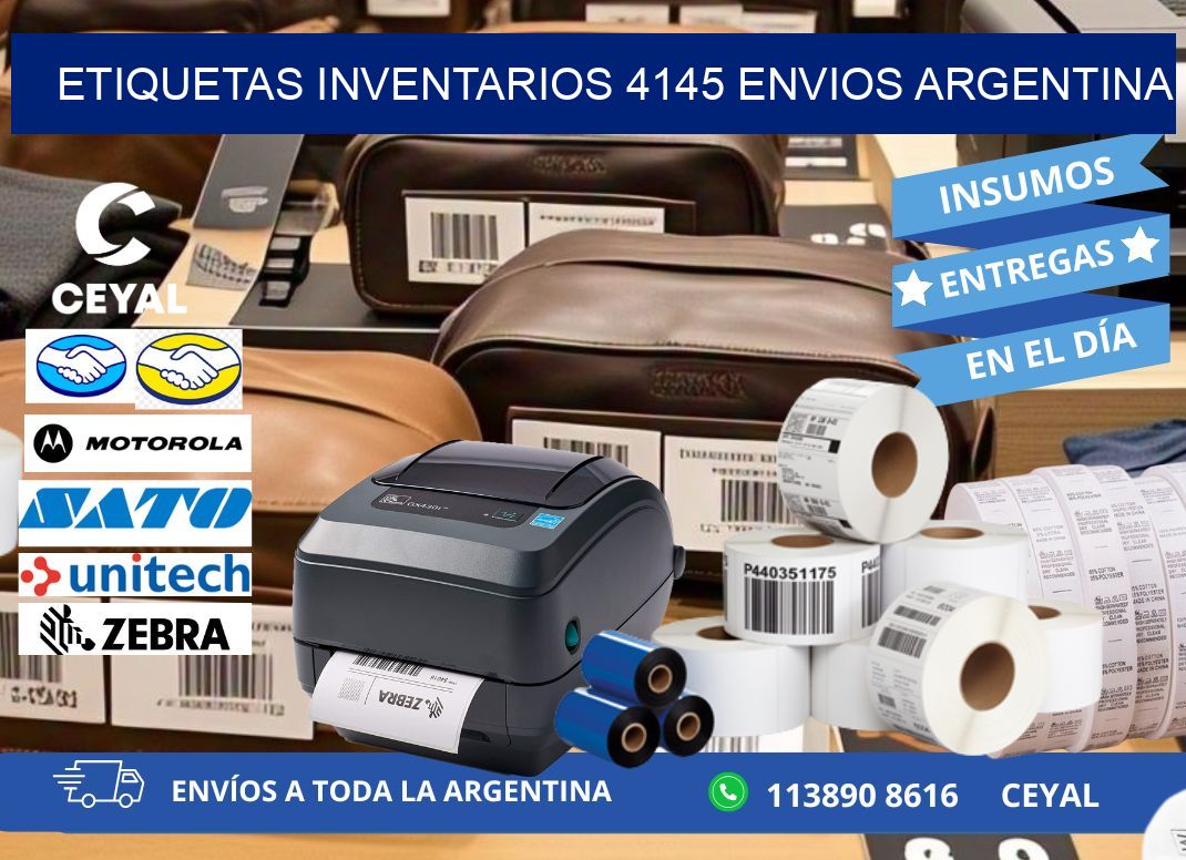 etiquetas inventarios 4145 ENVIOS ARGENTINA