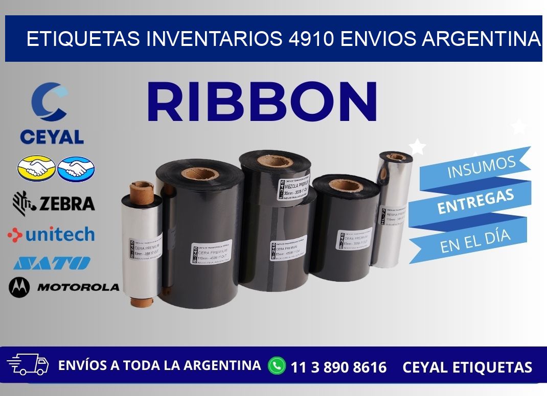 etiquetas inventarios 4910 ENVIOS ARGENTINA
