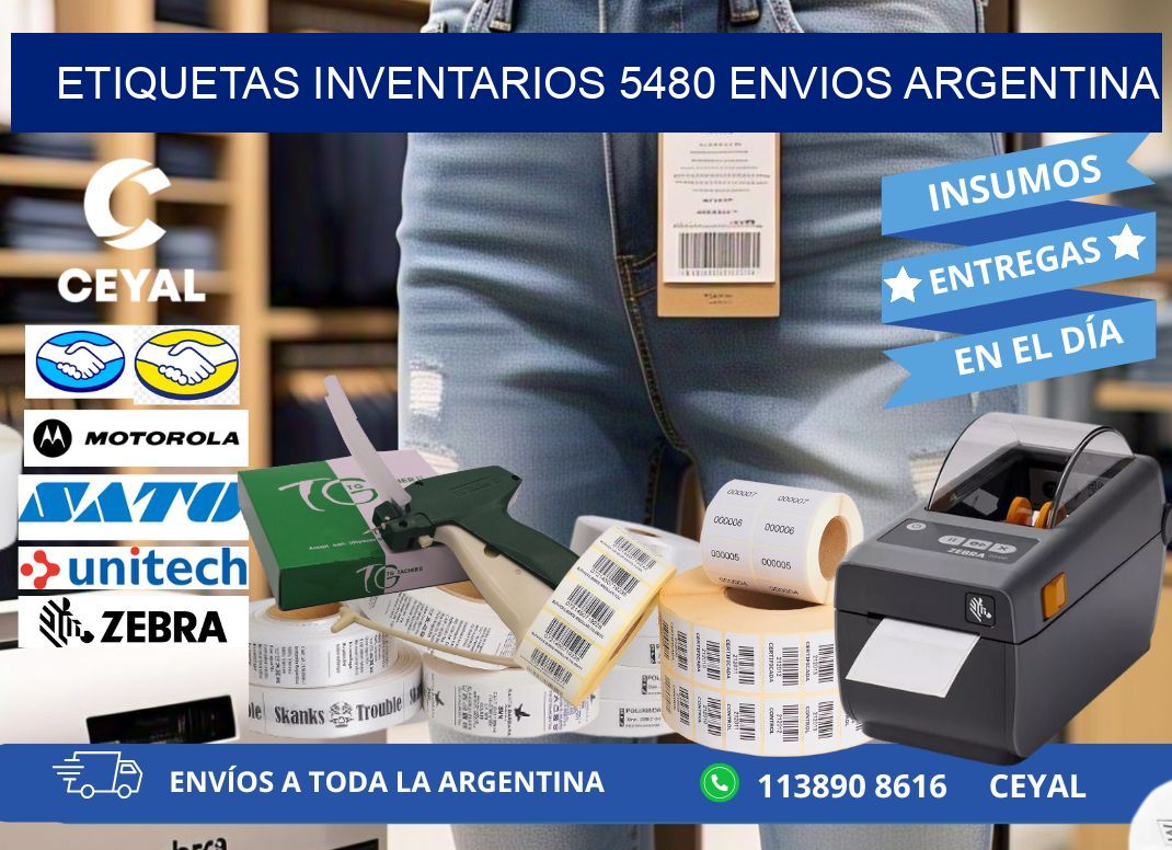 etiquetas inventarios 5480 ENVIOS ARGENTINA