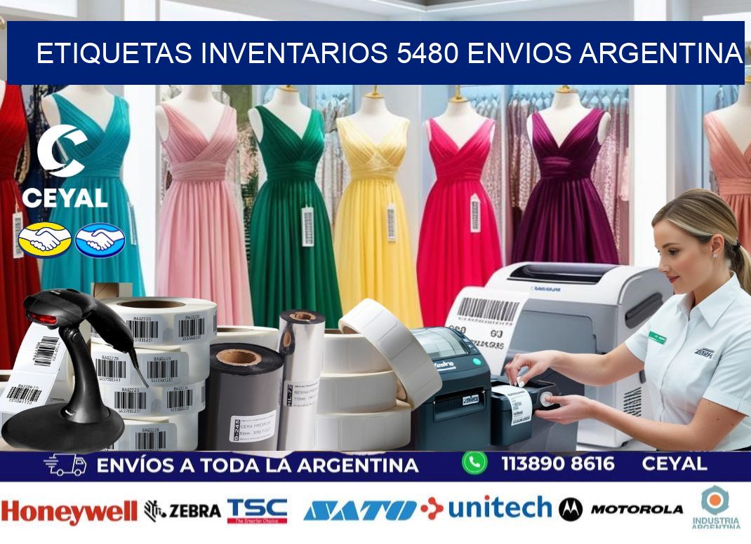 etiquetas inventarios 5480 ENVIOS ARGENTINA