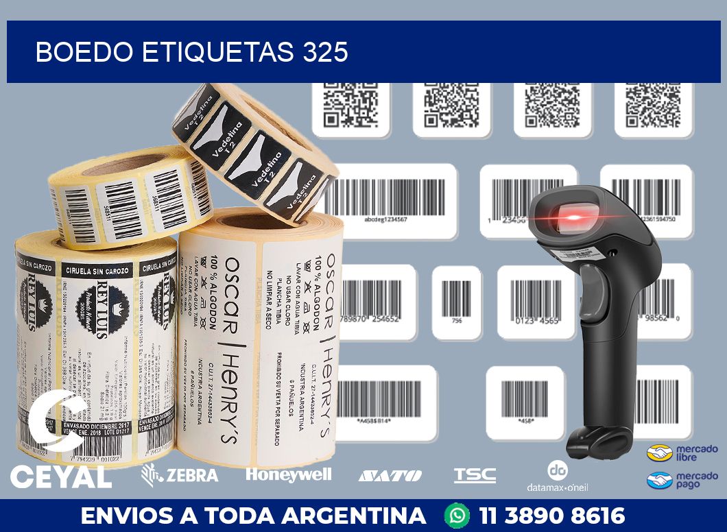 Boedo etiquetas 325