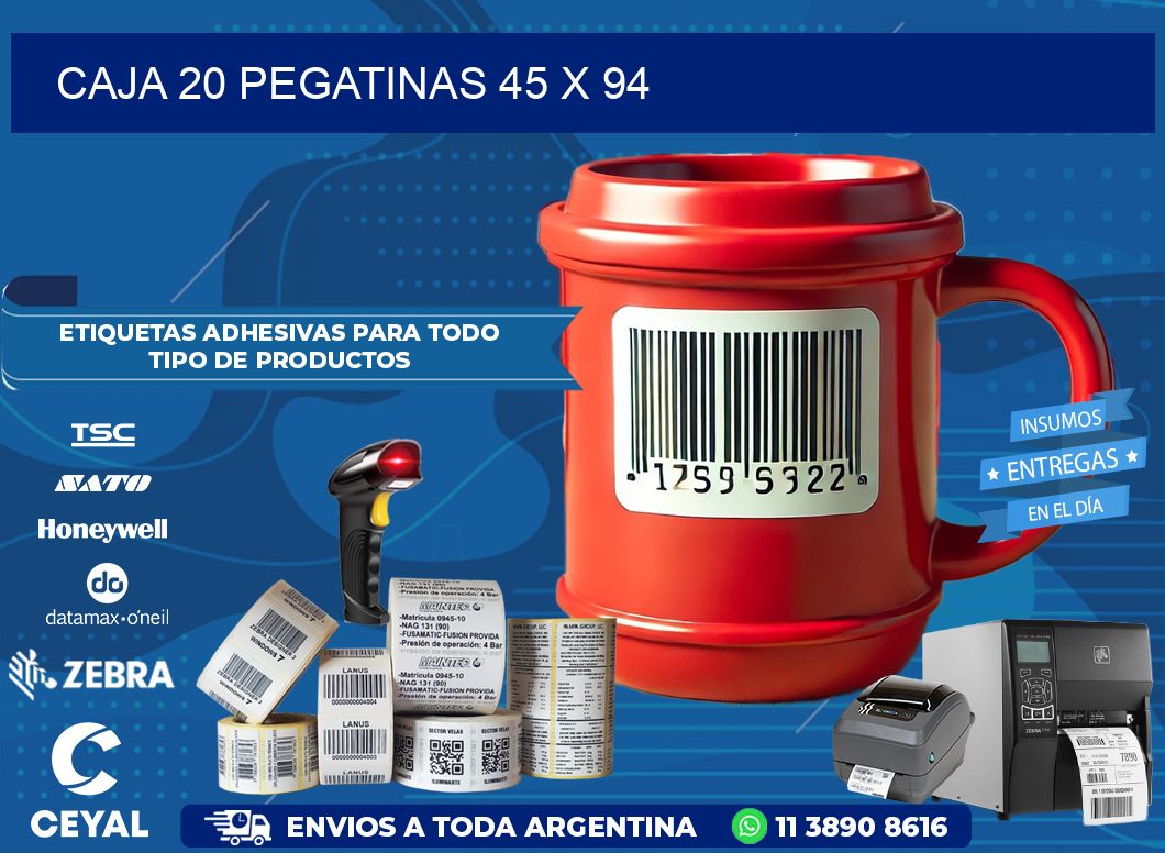 CAJA 20 PEGATINAS 45 x 94