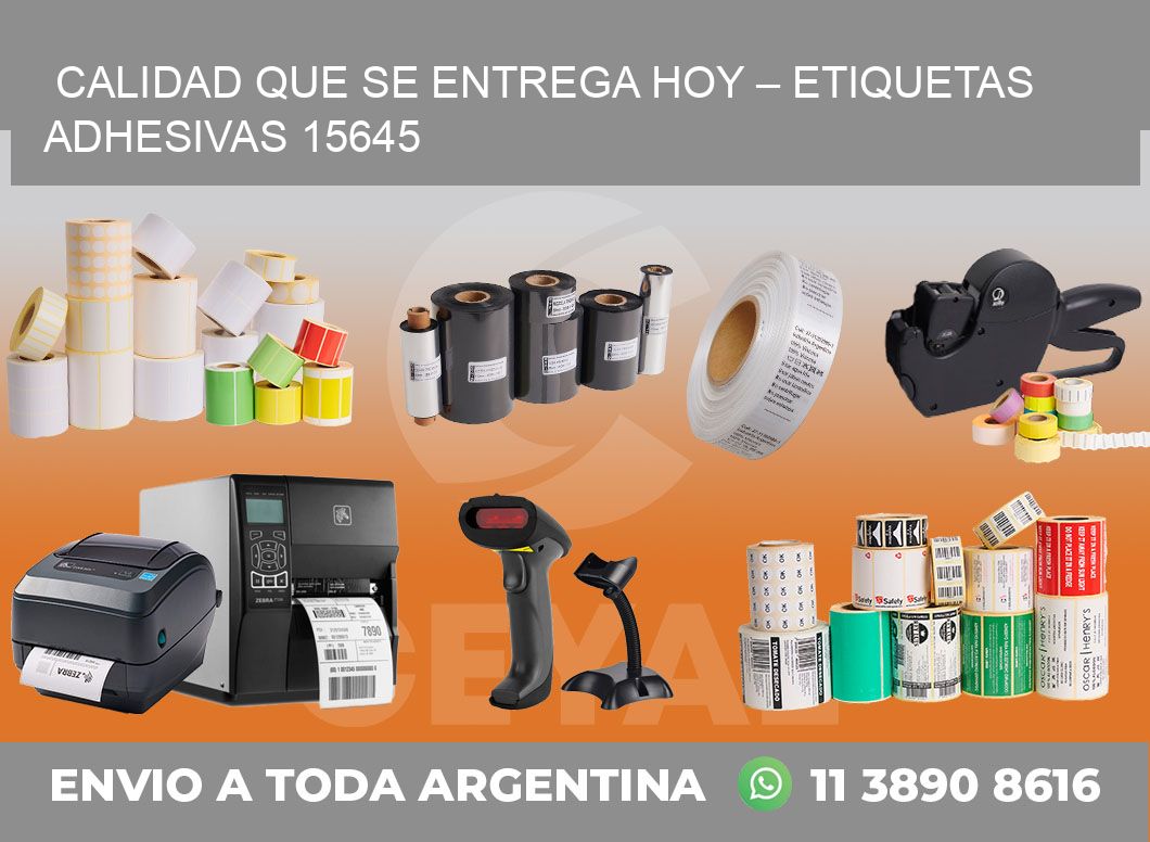 Calidad que se Entrega Hoy – Etiquetas Adhesivas 15645