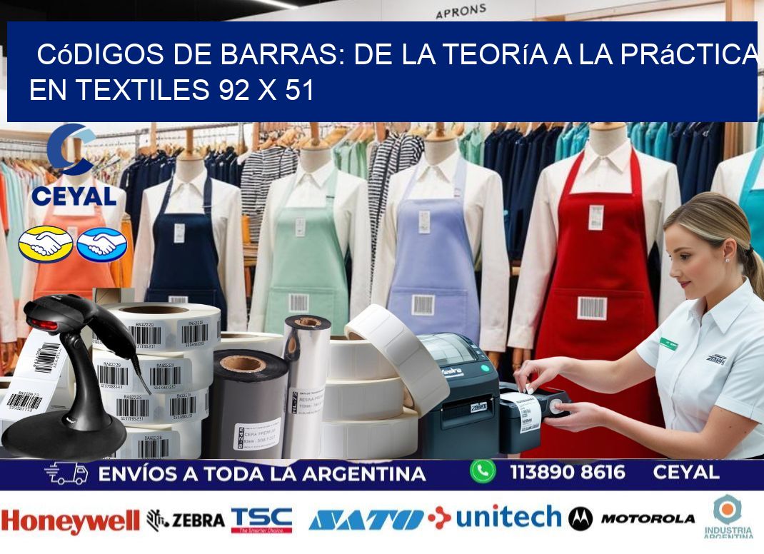 Códigos de Barras: De la Teoría a la Práctica en Textiles 92 x 51