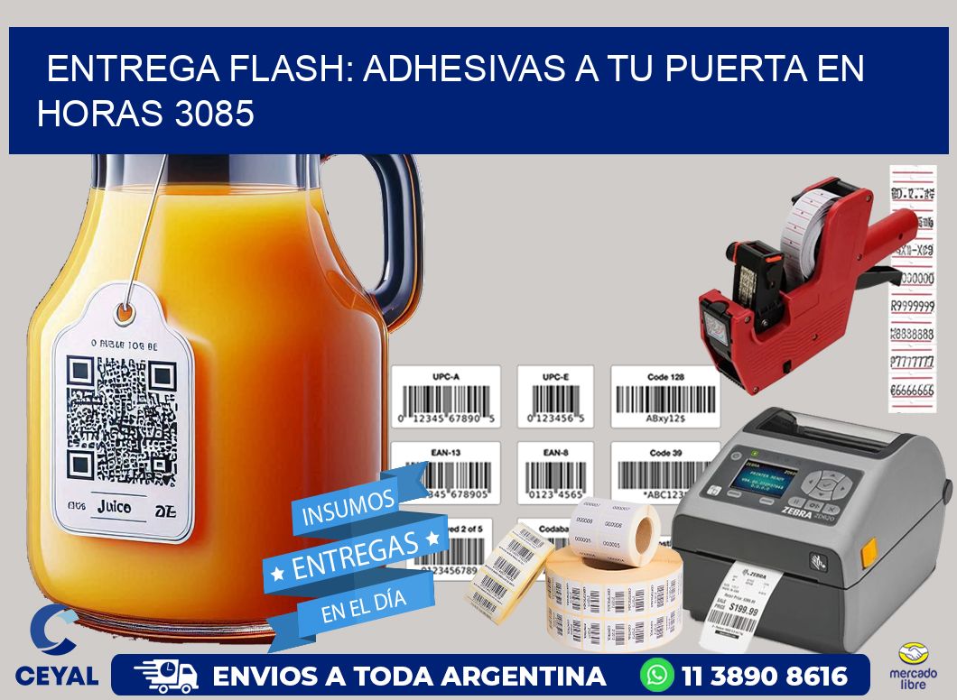 Entrega Flash: Adhesivas A Tu Puerta en Horas 3085