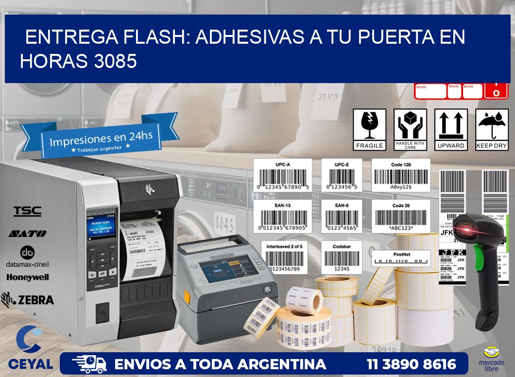 Entrega Flash: Adhesivas A Tu Puerta en Horas 3085