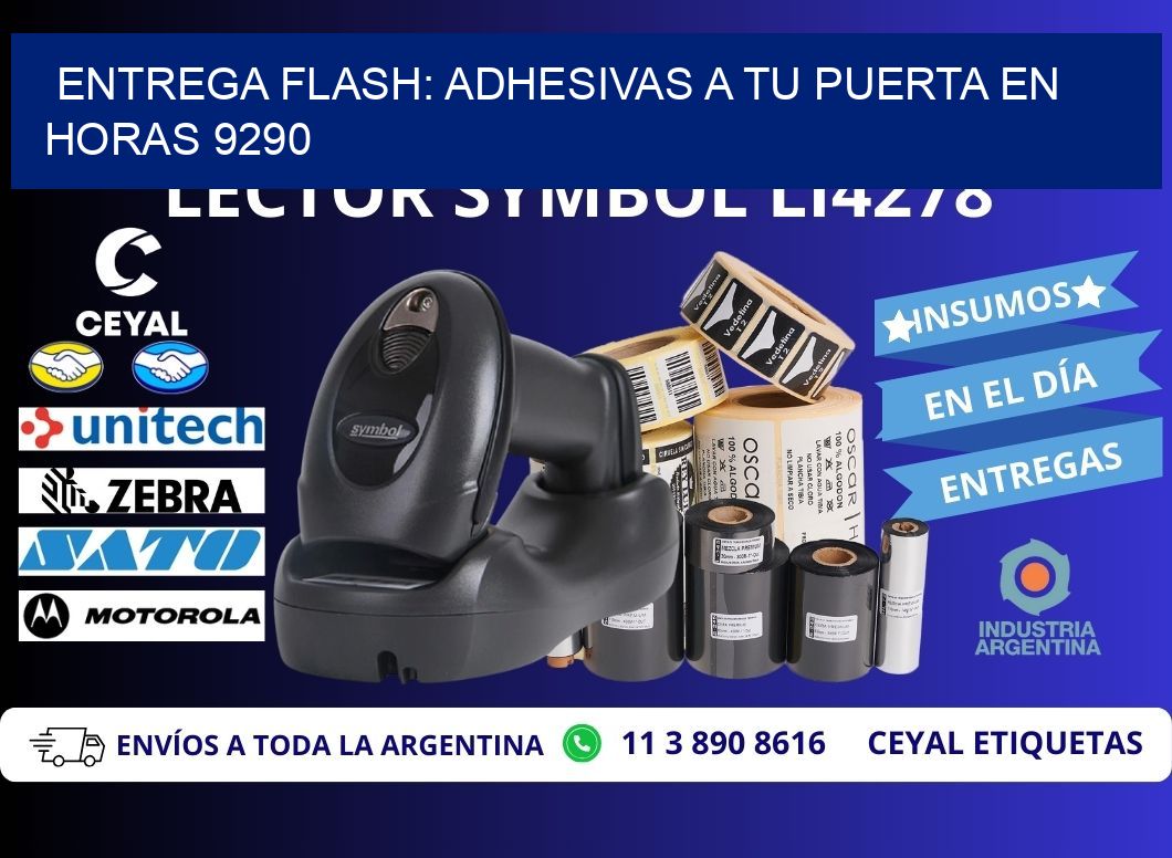 Entrega Flash: Adhesivas A Tu Puerta en Horas 9290