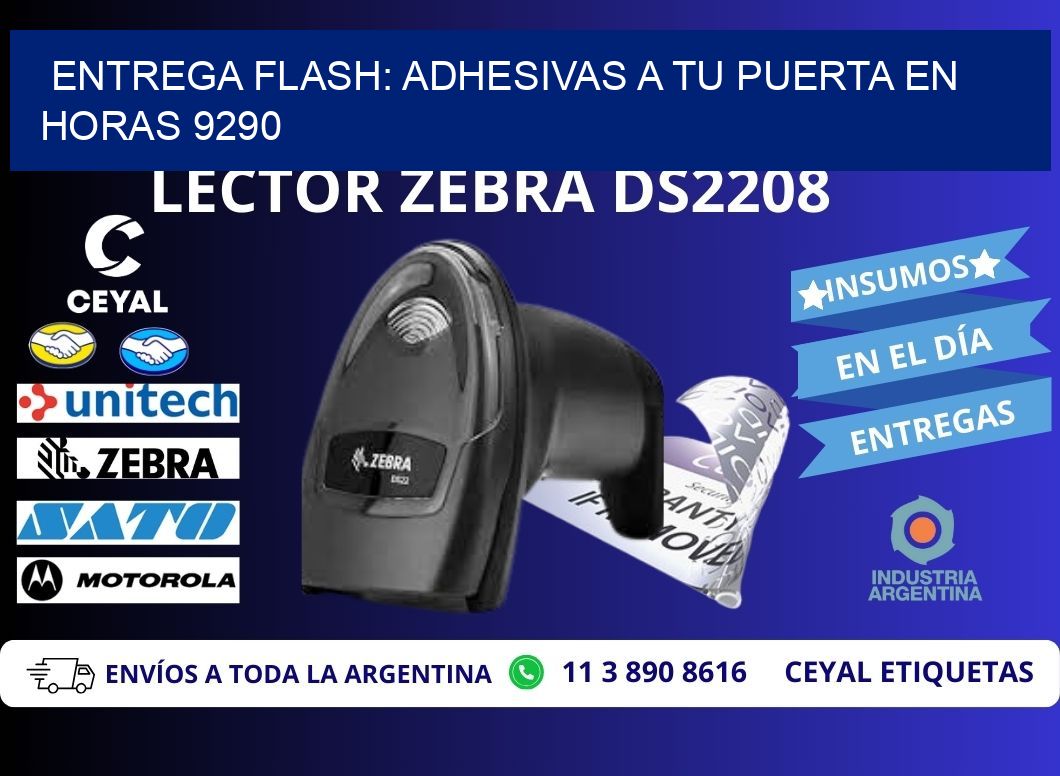 Entrega Flash: Adhesivas A Tu Puerta en Horas 9290