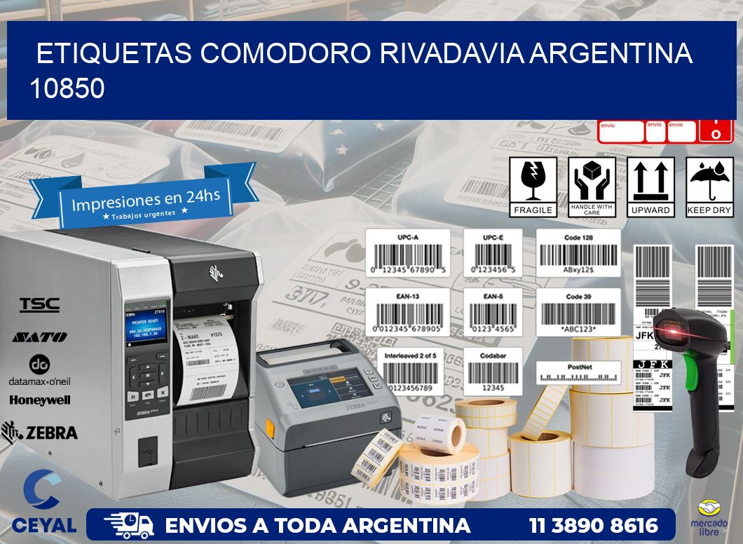 Etiquetas Comodoro Rivadavia Argentina 10850