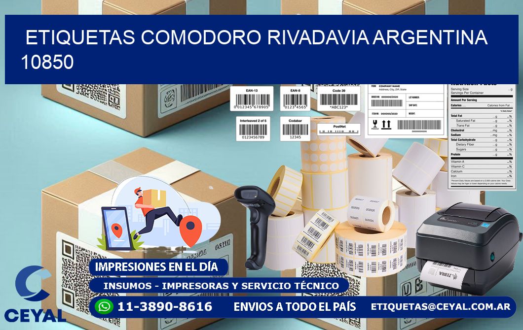 Etiquetas Comodoro Rivadavia Argentina 10850