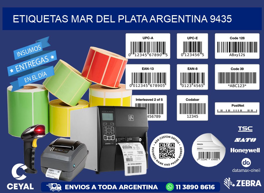 Etiquetas Mar del Plata Argentina 9435