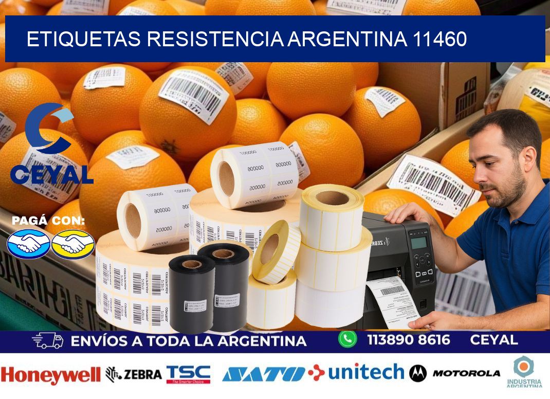 Etiquetas Resistencia Argentina 11460