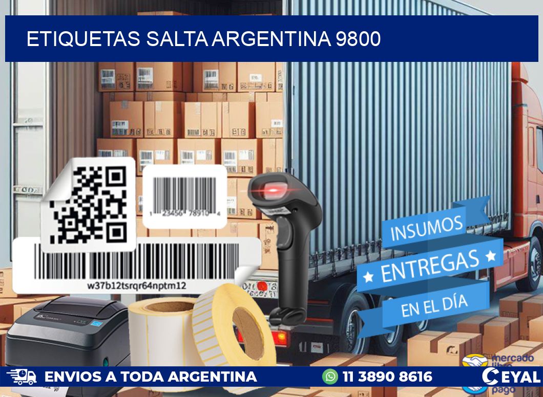 Etiquetas Salta Argentina 9800
