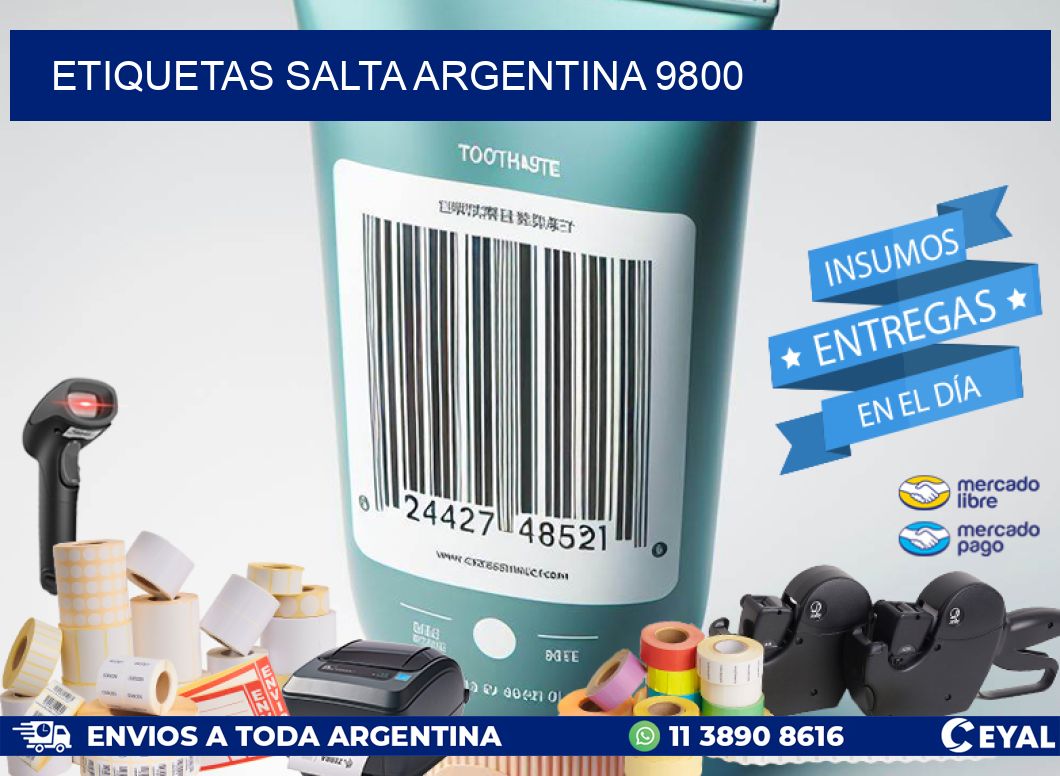 Etiquetas Salta Argentina 9800