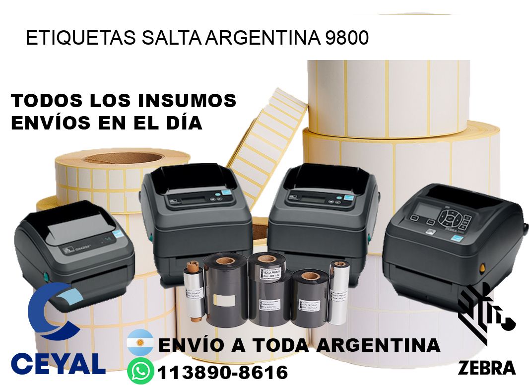 Etiquetas Salta Argentina 9800