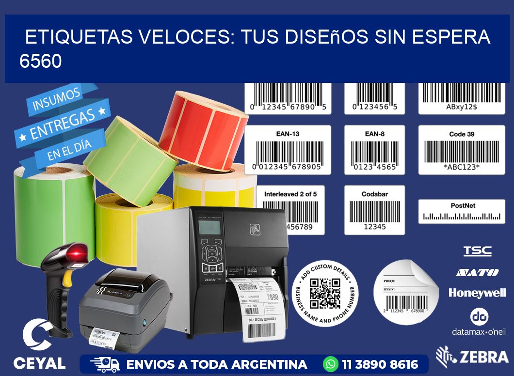 Etiquetas Veloces: Tus Diseños sin Espera 6560