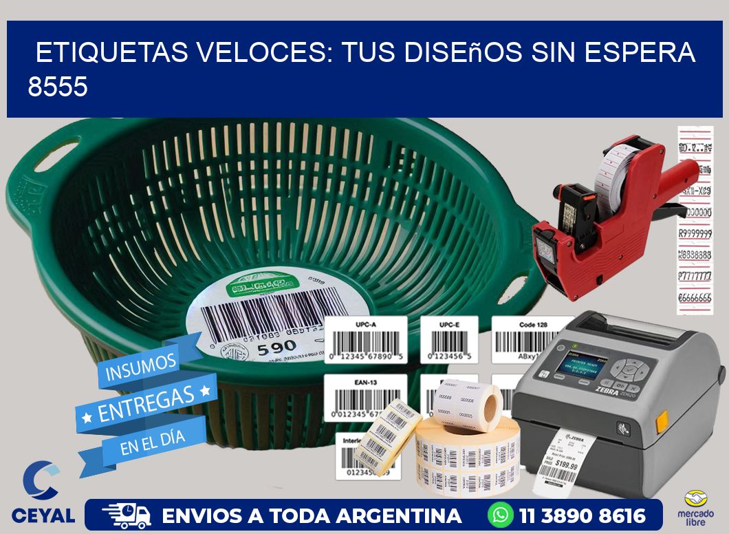 Etiquetas Veloces: Tus Diseños sin Espera 8555