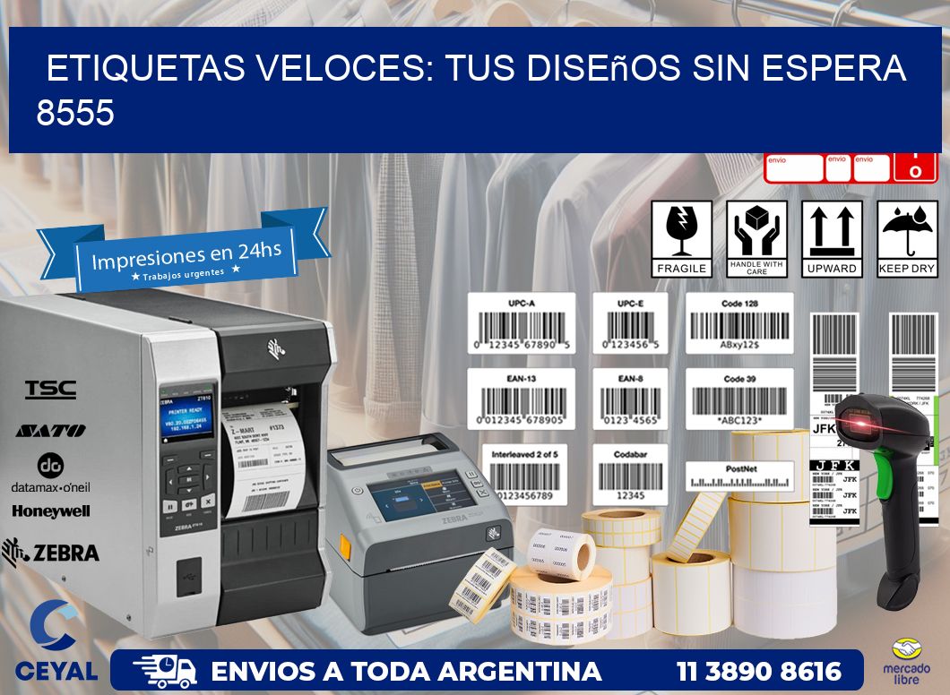 Etiquetas Veloces: Tus Diseños sin Espera 8555
