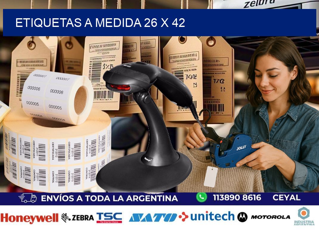 Etiquetas a medida 26 x 42