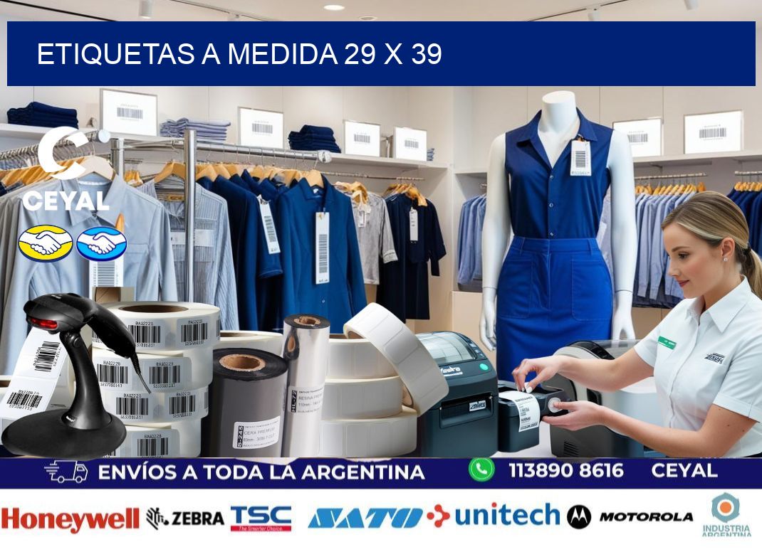 Etiquetas a medida 29 x 39