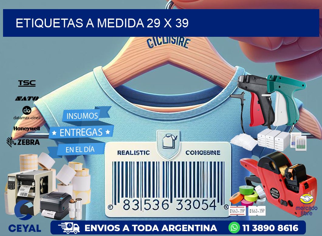 Etiquetas a medida 29 x 39