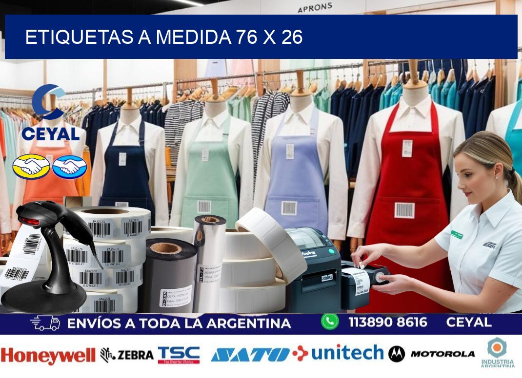 Etiquetas a medida 76 x 26