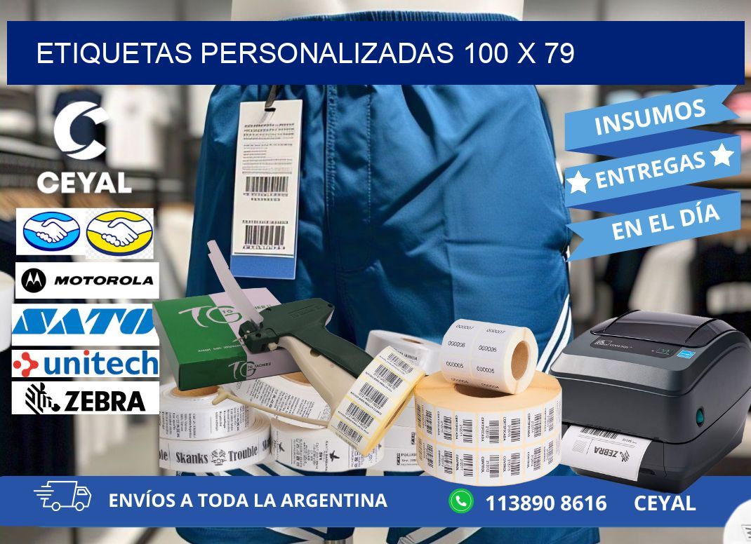 Etiquetas personalizadas 100 x 79