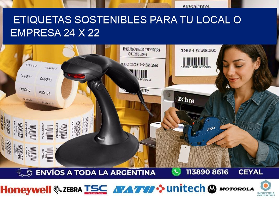 Etiquetas sostenibles para tu local o empresa 24 x 22