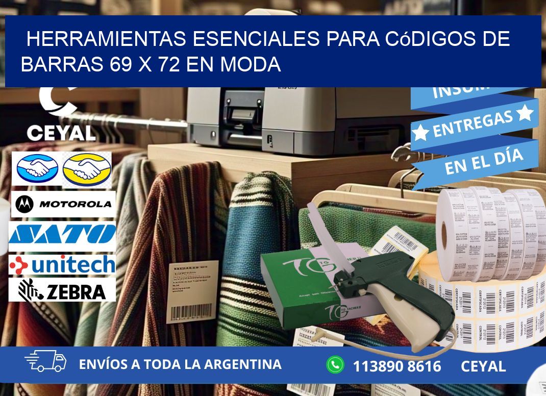 Herramientas Esenciales para Códigos de Barras 69 x 72 en Moda