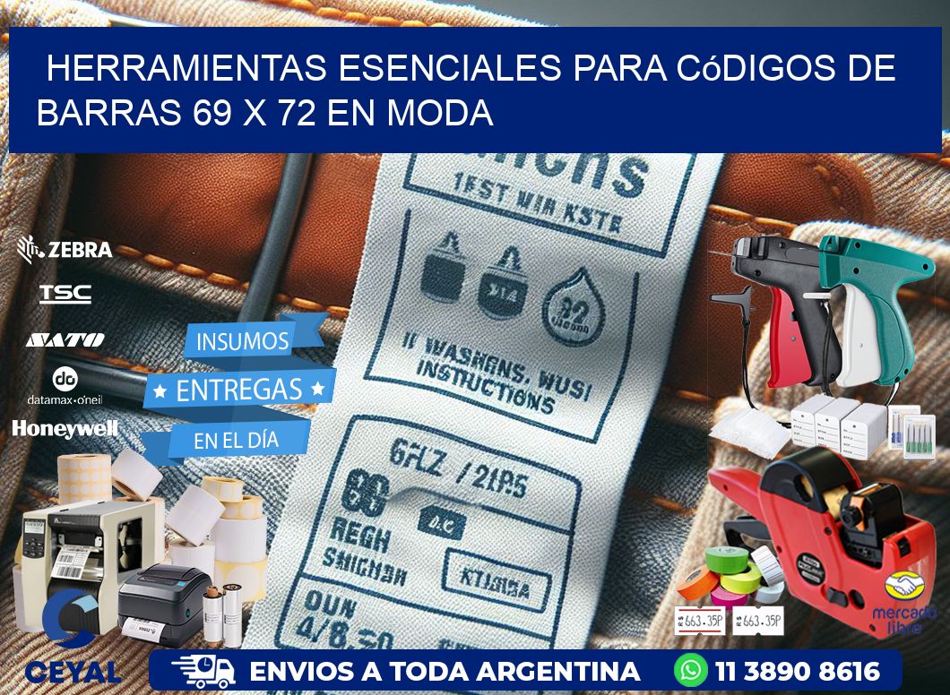 Herramientas Esenciales para Códigos de Barras 69 x 72 en Moda