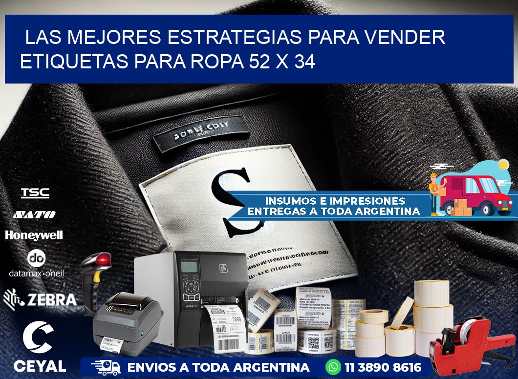 Las Mejores Estrategias para Vender Etiquetas para Ropa 52 x 34