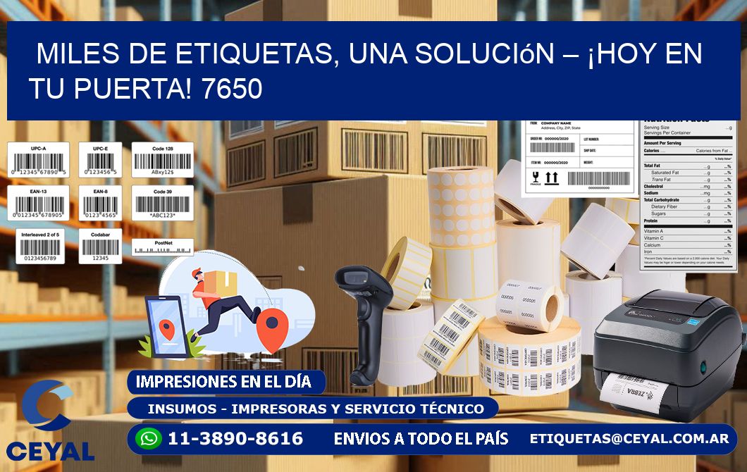 Miles de Etiquetas, Una Solución – ¡Hoy en tu Puerta! 7650