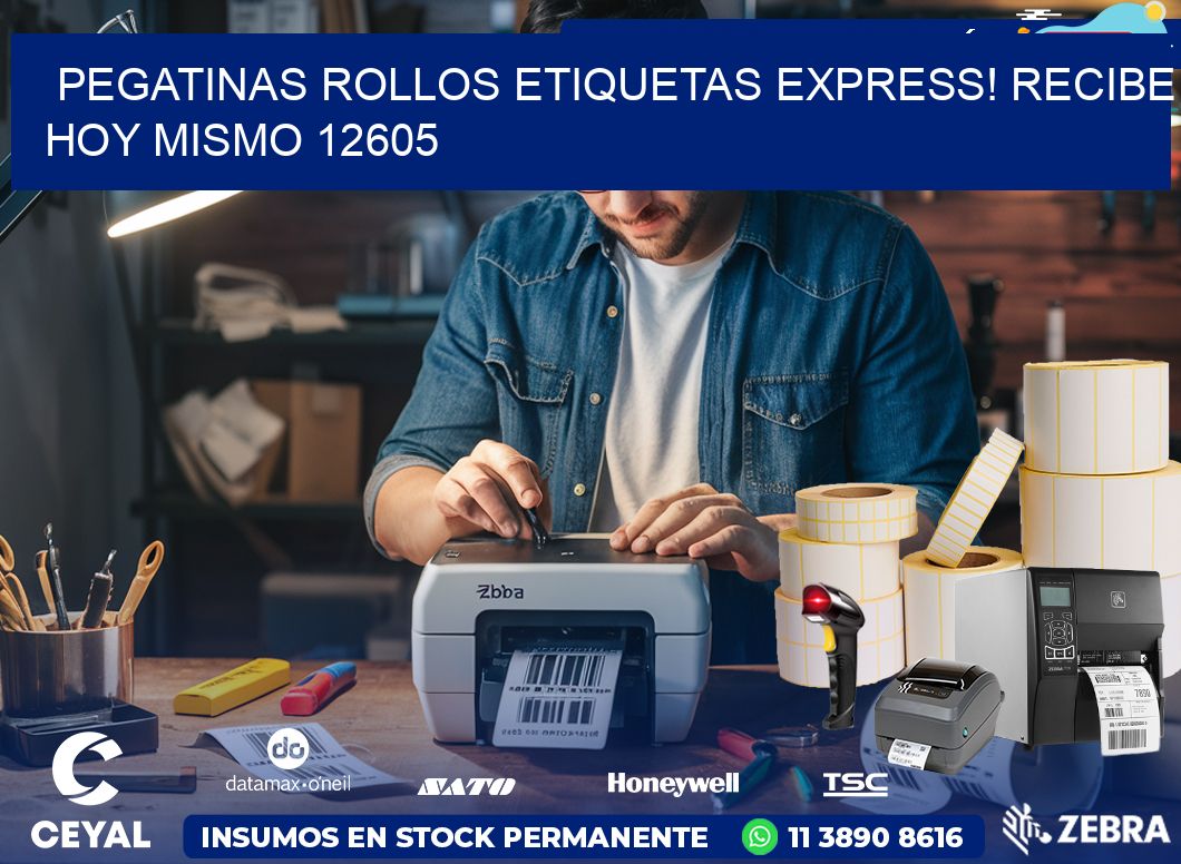 Pegatinas rollos etiquetas Express! Recibe Hoy Mismo 12605