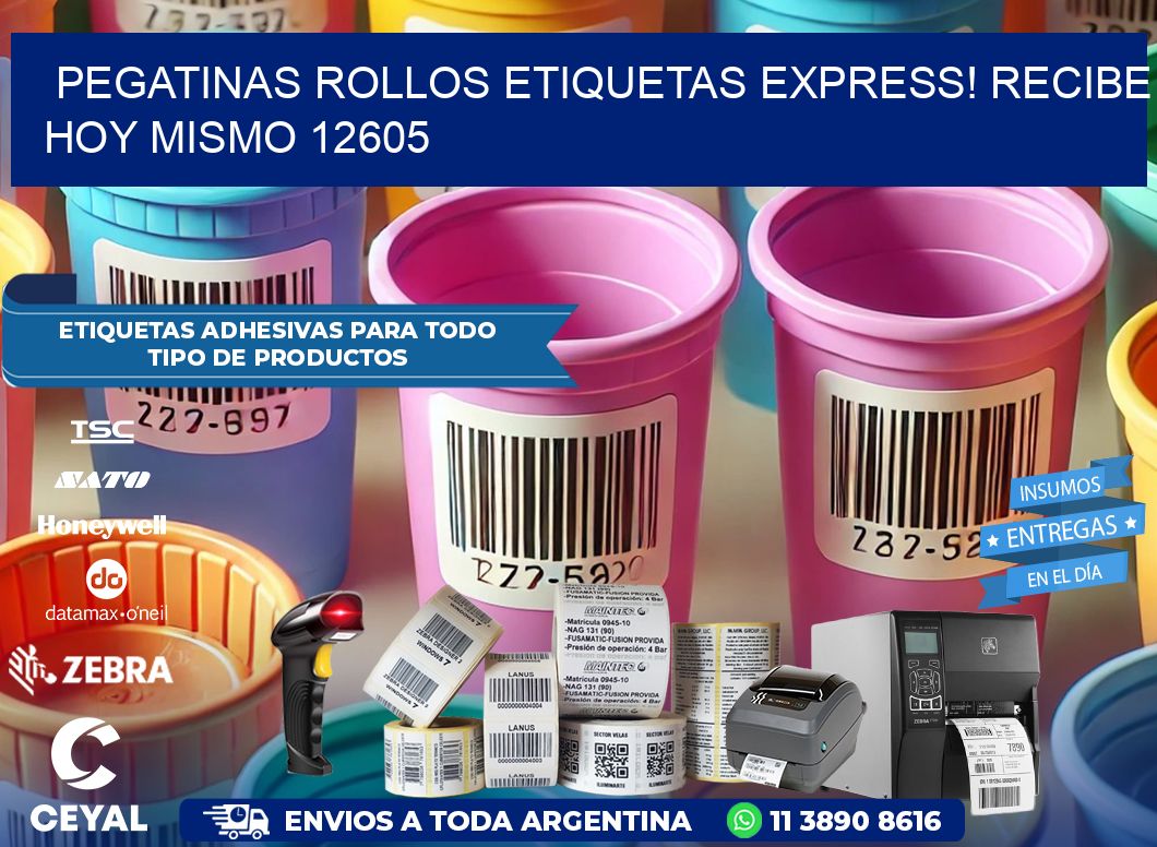 Pegatinas rollos etiquetas Express! Recibe Hoy Mismo 12605