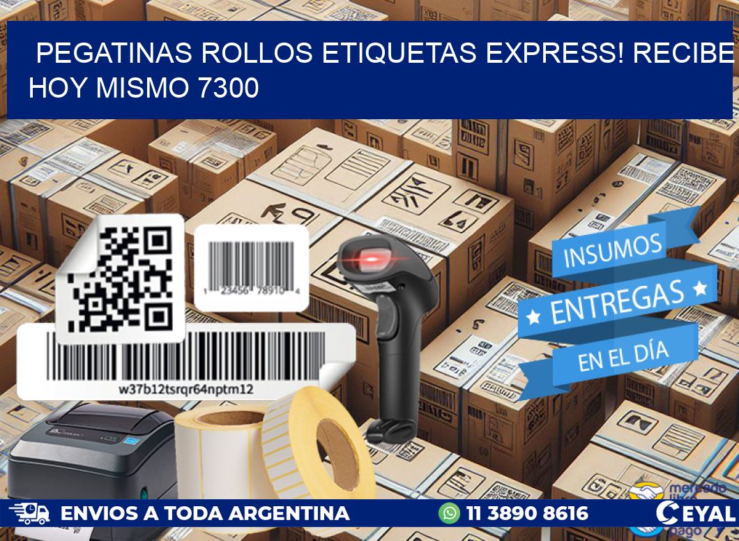 Pegatinas rollos etiquetas Express! Recibe Hoy Mismo 7300