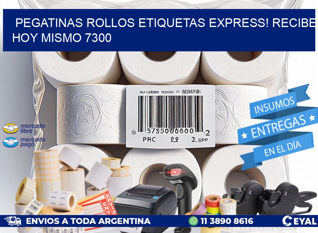 Pegatinas rollos etiquetas Express! Recibe Hoy Mismo 7300