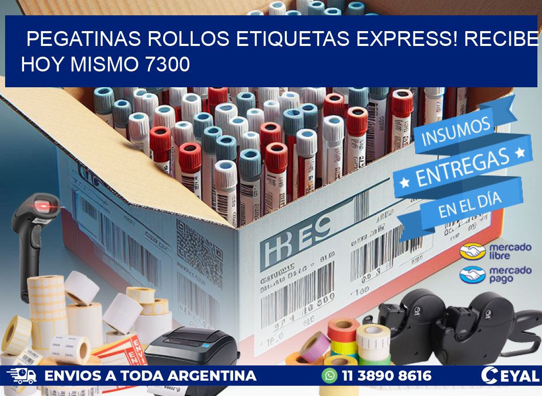 Pegatinas rollos etiquetas Express! Recibe Hoy Mismo 7300