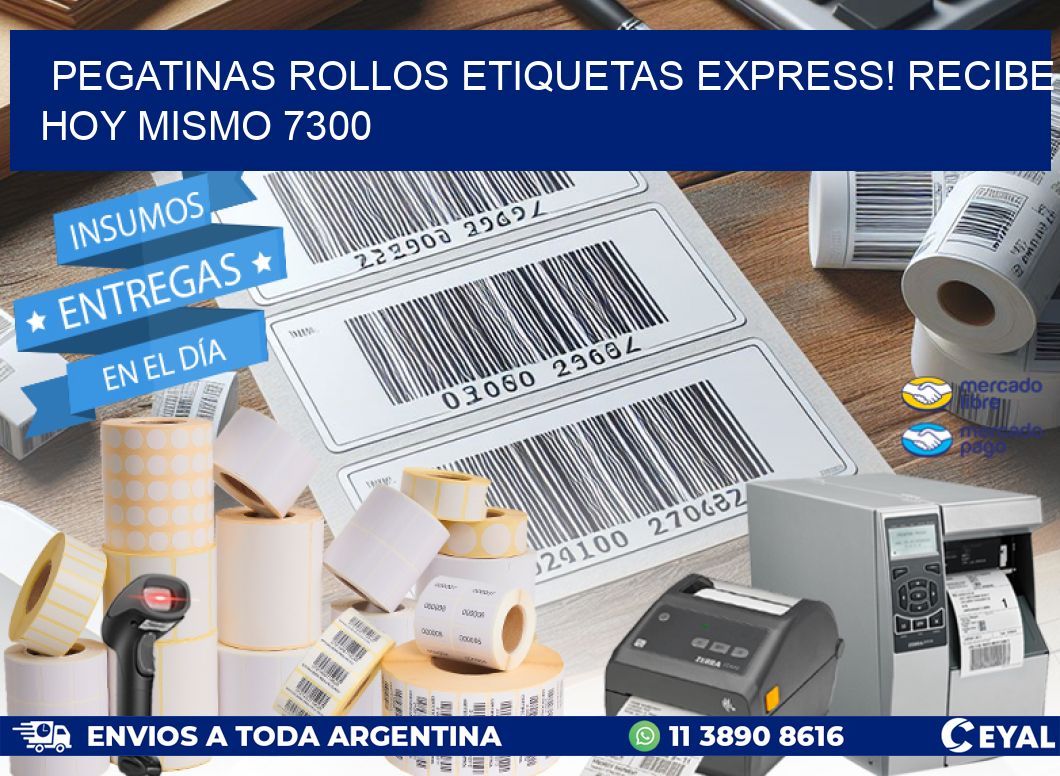 Pegatinas rollos etiquetas Express! Recibe Hoy Mismo 7300