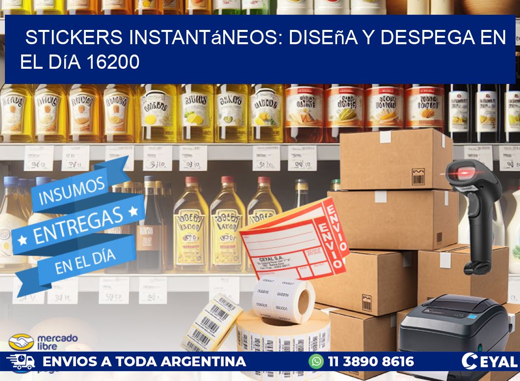 Stickers Instantáneos: Diseña y Despega en el Día 16200