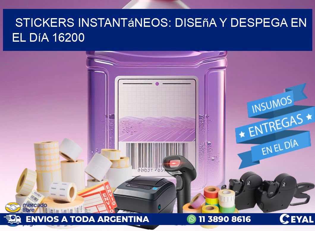 Stickers Instantáneos: Diseña y Despega en el Día 16200