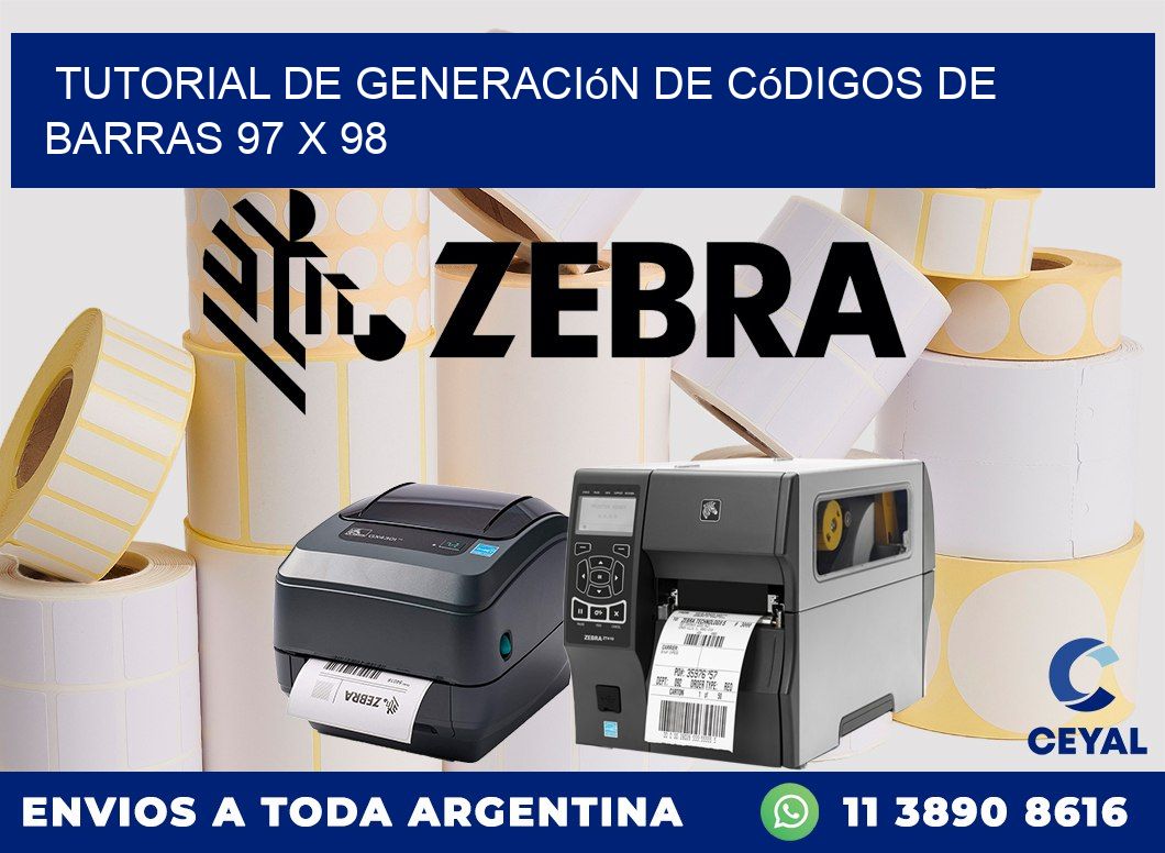 Tutorial de Generación de Códigos de Barras 97 x 98