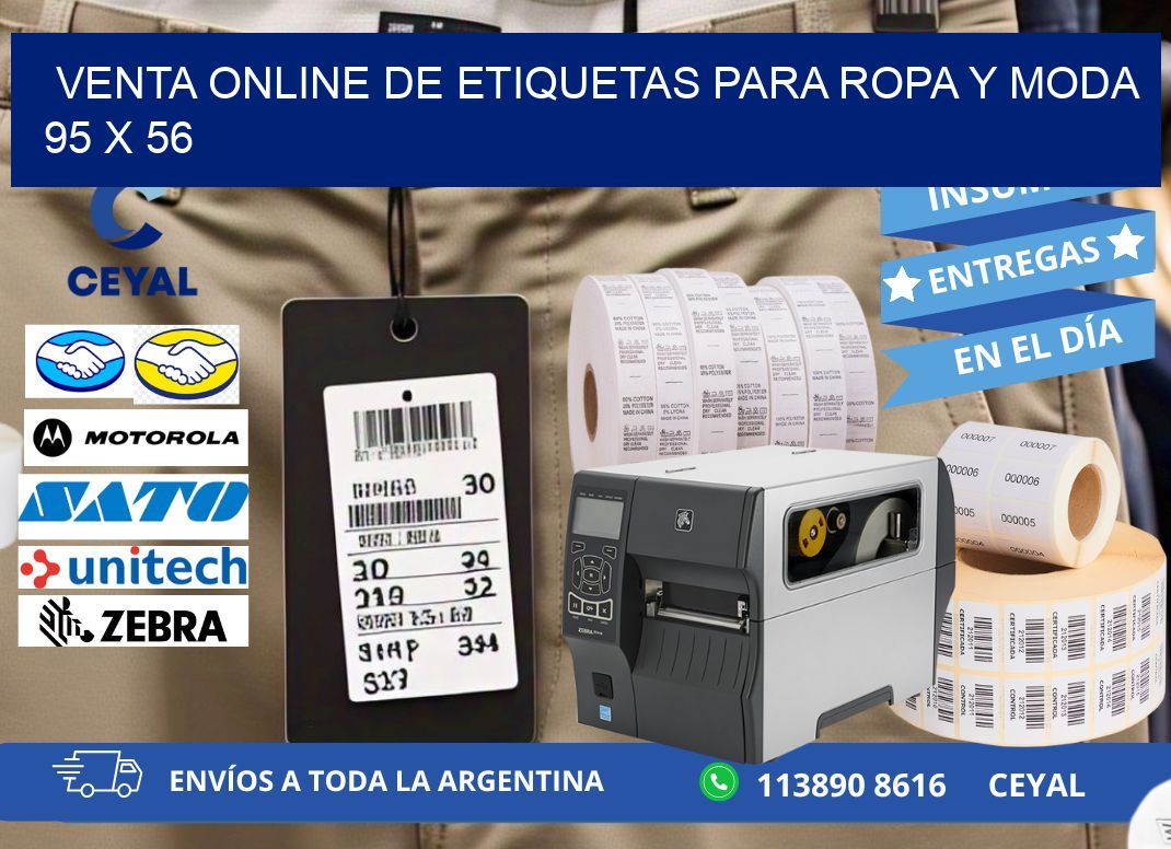 Venta Online de Etiquetas para Ropa y Moda 95 x 56