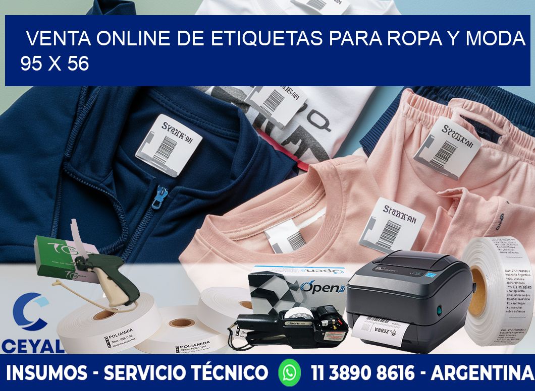 Venta Online de Etiquetas para Ropa y Moda 95 x 56