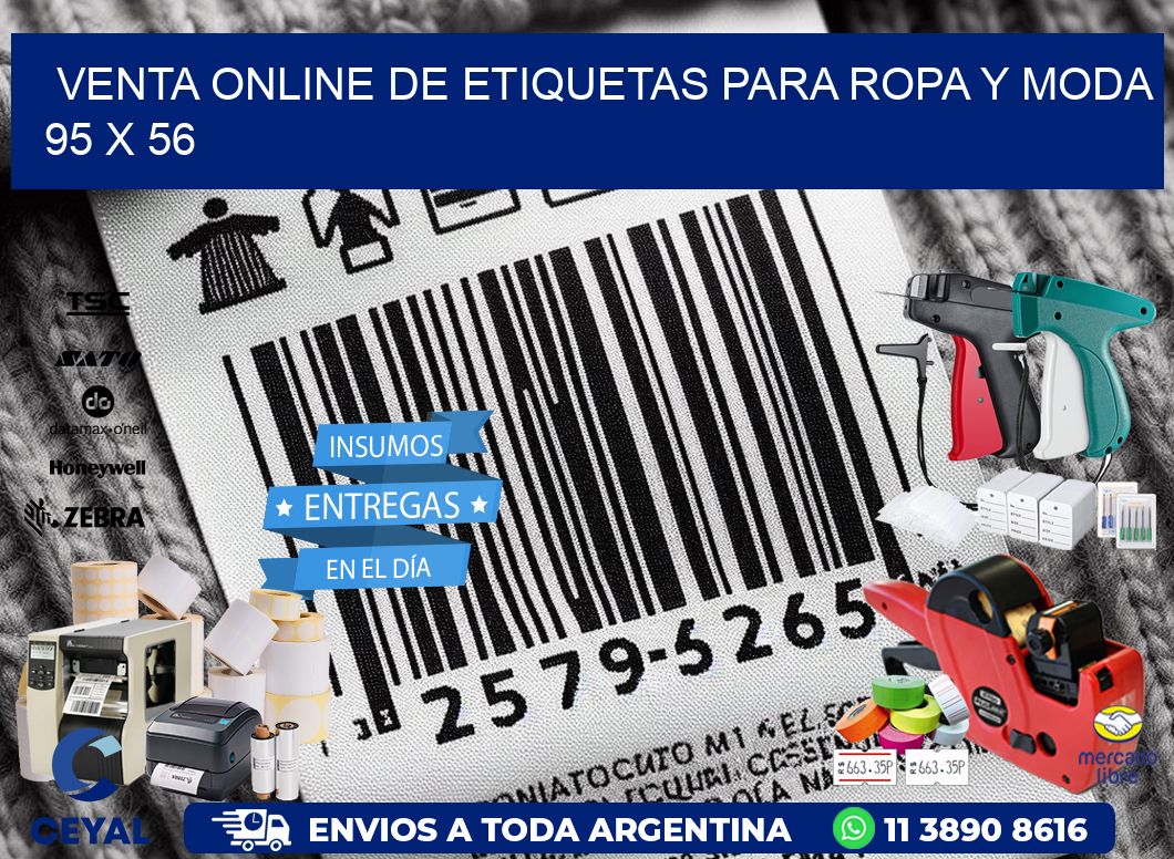 Venta Online de Etiquetas para Ropa y Moda 95 x 56