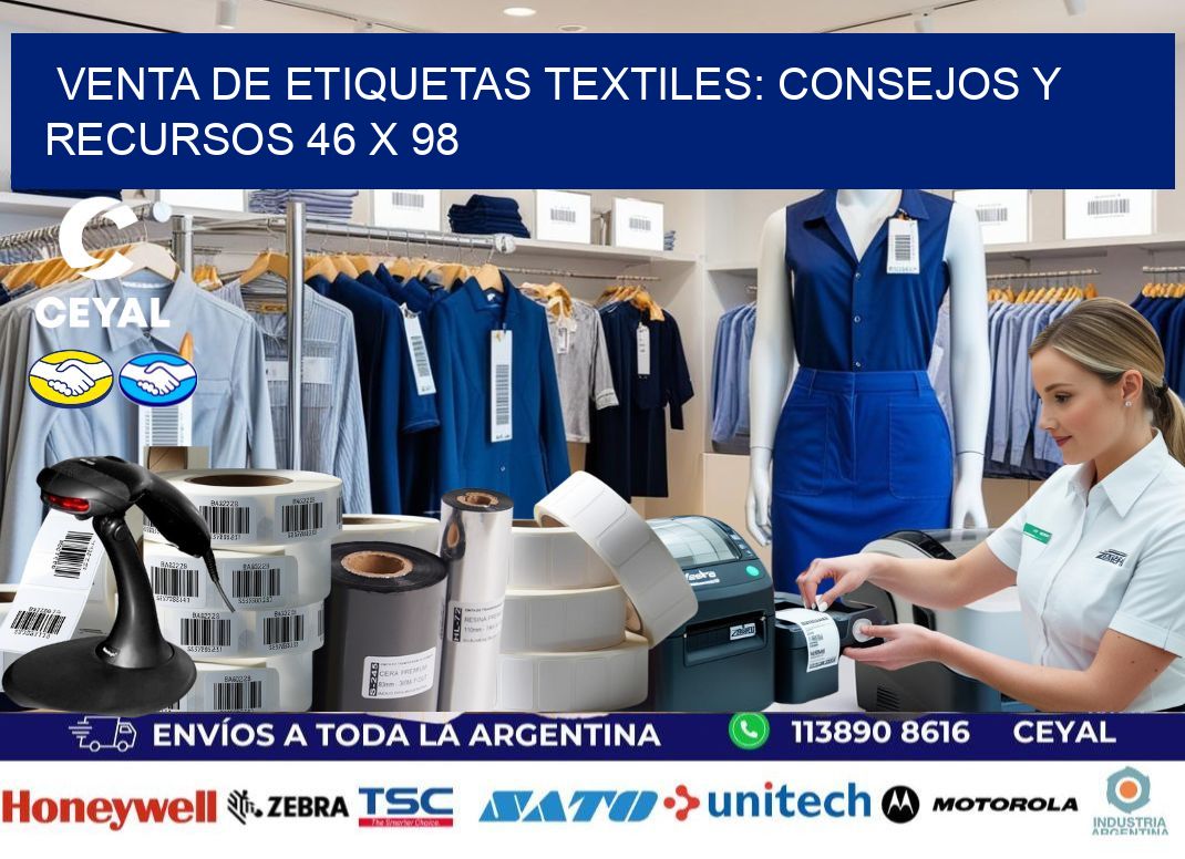 Venta de Etiquetas Textiles: Consejos y Recursos 46 x 98