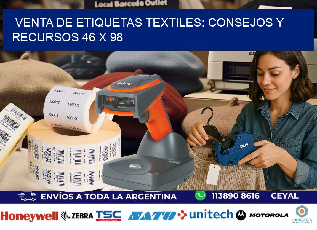 Venta de Etiquetas Textiles: Consejos y Recursos 46 x 98
