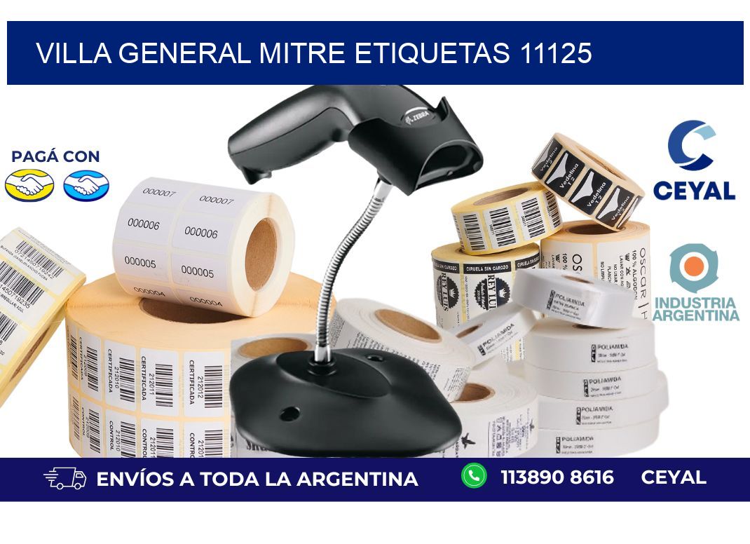 Villa General Mitre etiquetas 11125