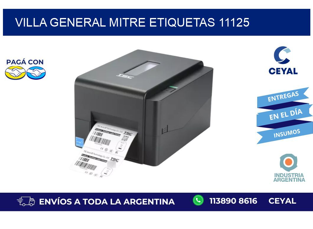 Villa General Mitre etiquetas 11125