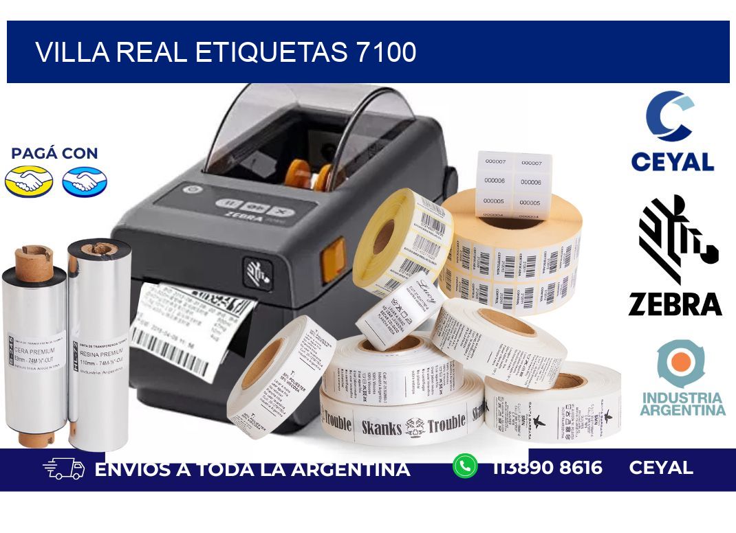 Villa Real etiquetas 7100